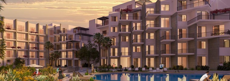 Apartmán se 3 ložnicemi, bazénem a výhledem na moře, Hurghada, Egypt