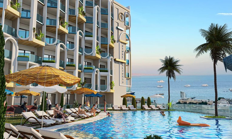 Apartmán se 2 ložnicemi, bazénem a výhledem na moře v Stone Heights, Egypt, Hurghada