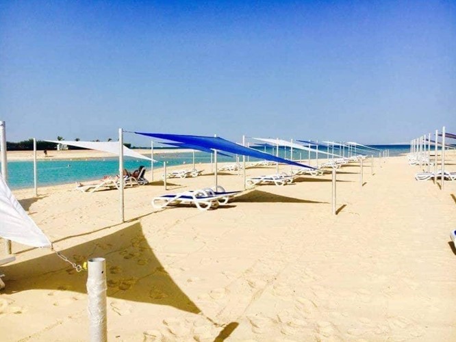 Úžasný apartmán se 2 ložnicemi v Samra Bay, Hurghada, Egypt 