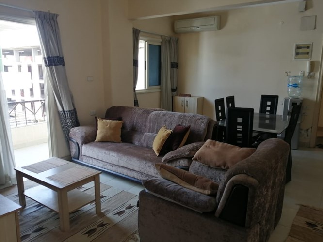 Apartmán se 2 ložnicemi a soukromou zahradou v Hurghadě, Egypt