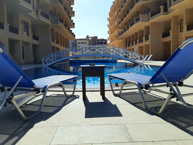 Apartmán se 2 ložnicemi u pláže v Turtles Beach Resort, Hurhada, Egypt